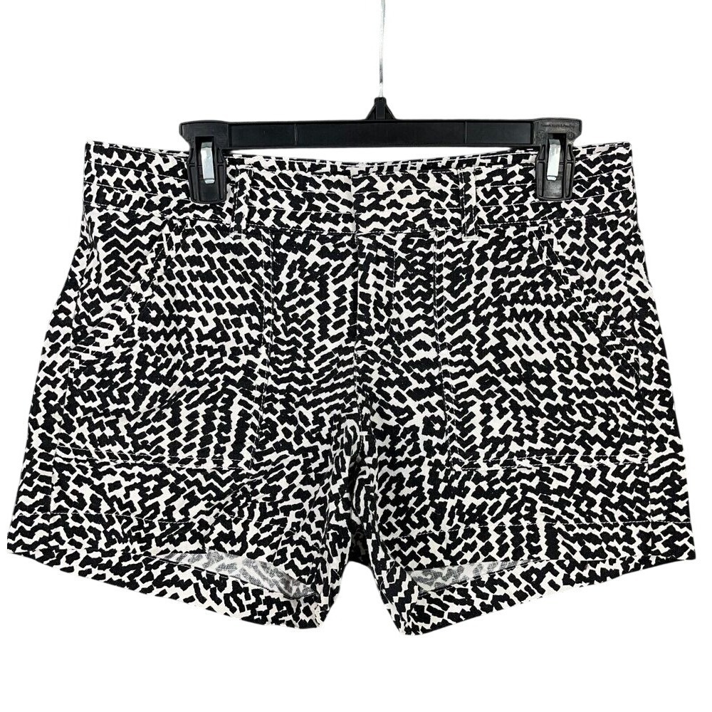 Banana‎ Republic Shorts Womens 4 Print Cotton Chino Utility 4" Inseam Mid Rise